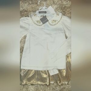 NEW TAHARI 3pc SKIRT SET w/ HAIR CLIP (Size 4)